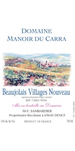 Manoir du Carra Beaujolais-Villages Nouveau 2020